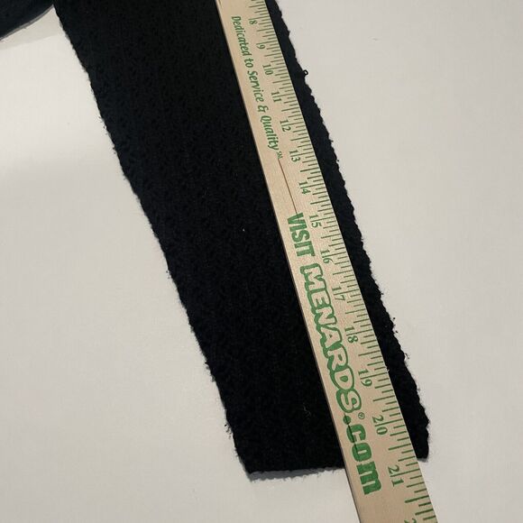 Garnet Hill Silk Cashmere Crochet Sweater Size Small Mock Neck Black Preppy - Picture 16 of 16